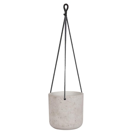 Abbott Collections 6 in. Hanging Planter, Grey - Medium AB-65-QUARRY-0407-MD